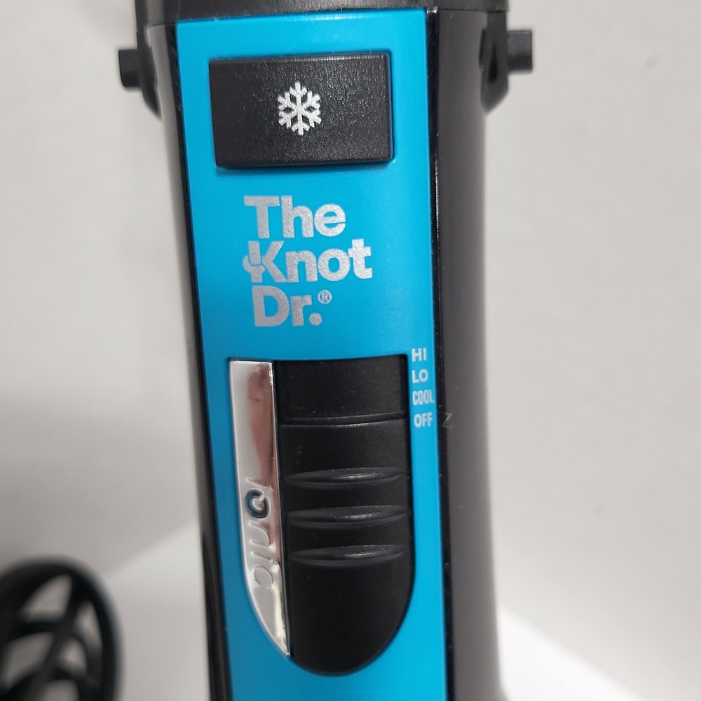 Conair InfinitiPro The Knot Dr All-in-One Oval Dryer Brush Blue Black BC118R‎ - Picture 2 of 6